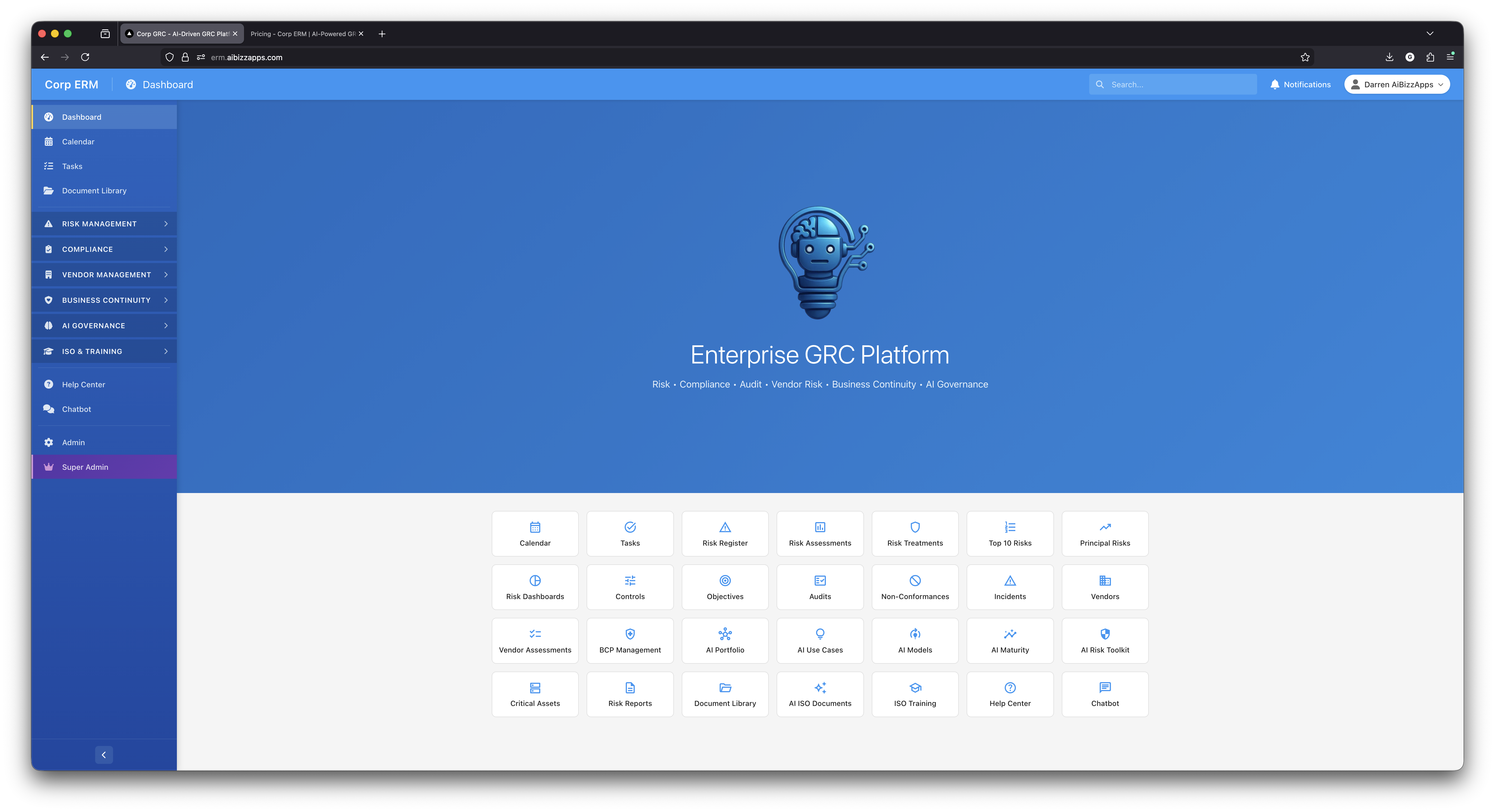 GRCxAI Dashboard
