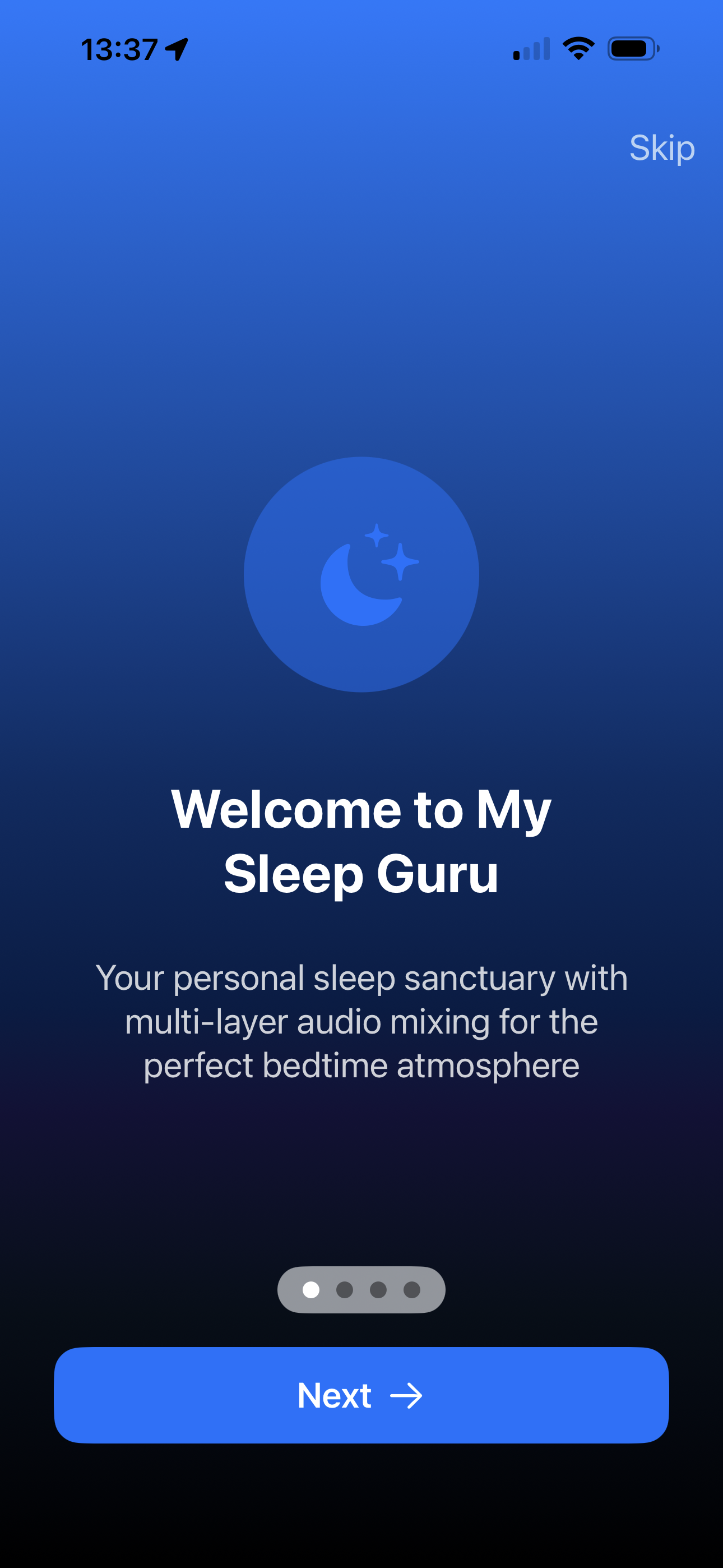 Welcome Screen